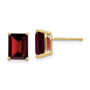 14k Garnet Earrings (Style XE67GA)