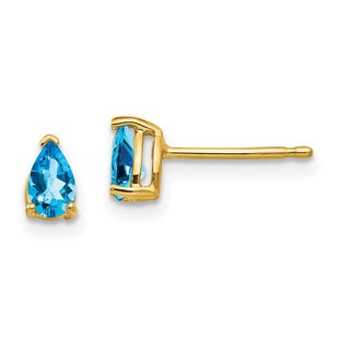 14k Yellow Gold Earrings Style XE78BT - Classique Jewelry Inc.