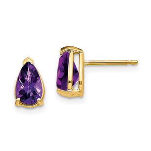14k Yellow Gold Earrings Style XE81AC - Classique Jewelry Inc.
