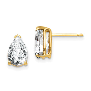 14k Pear Cubic Zirconia Earrings (Style XE82CZ)