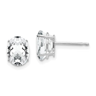 14k White Gold Earrings Style XE88WCZ - Classique Jewelry Inc.