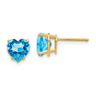 14k Yellow Gold Earrings Style XE99BT - Classique Jewelry Inc.