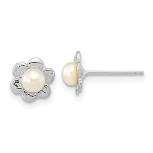 14k White Gold Earrings Style XFW617E - Classique Jewelry Inc.