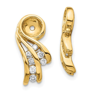 14k Yellow Gold Earrings Style XJ27VS - Classique Jewelry Inc.