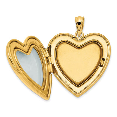 14K Diamond Star Ash Holder Heart Locket