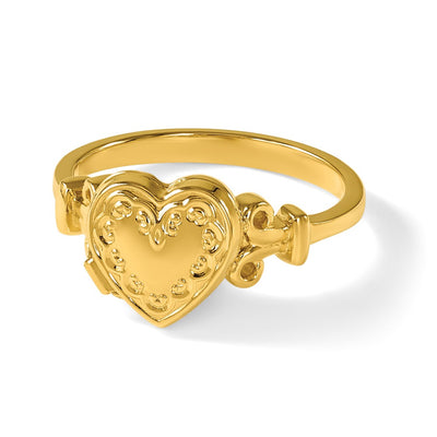 14K ( Photos) Heart Locket Size 7 Ring