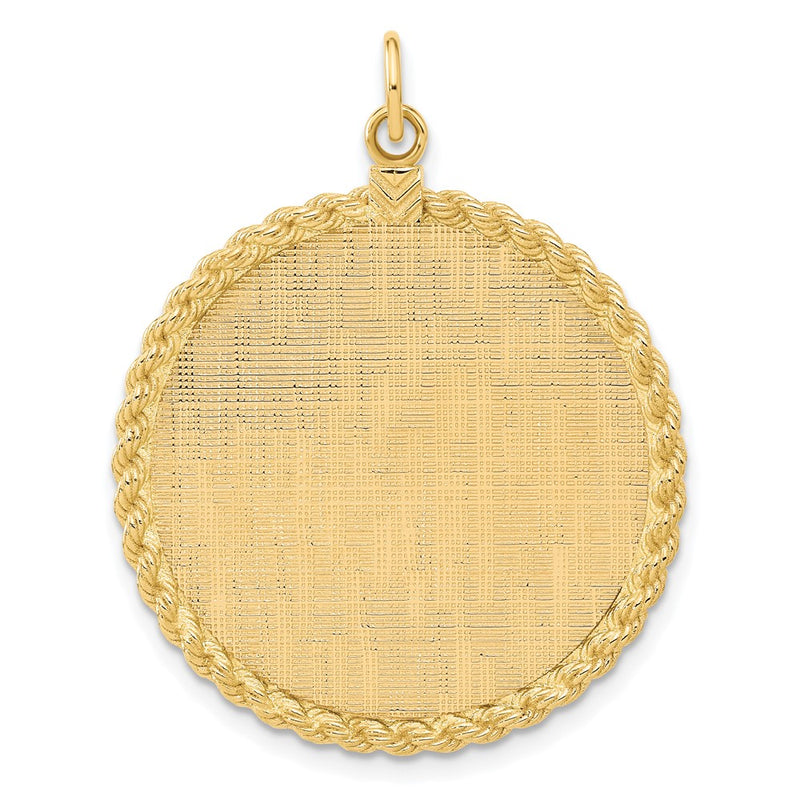 14K gold disc pendants & charm