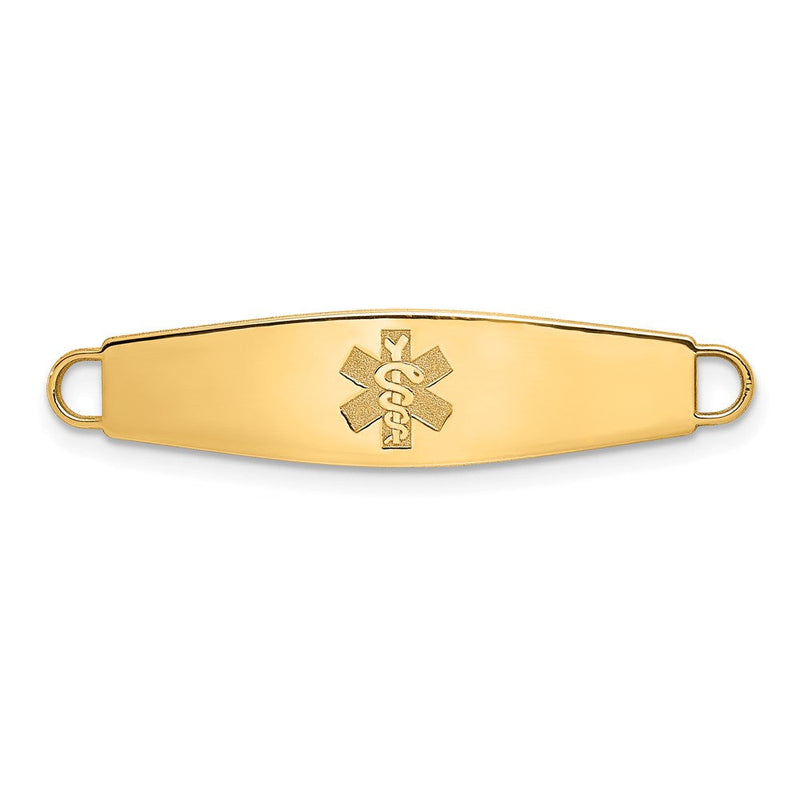 14K gold oval bracelet