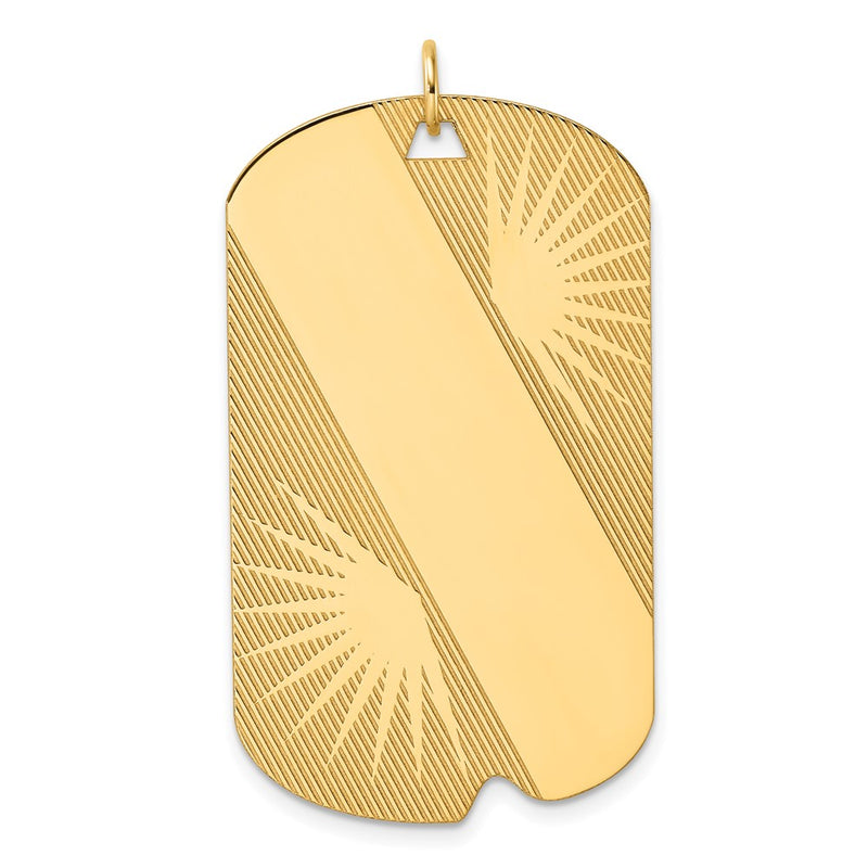 14K gold disc charm