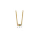 14k 3 Birthstone Mother's Necklace Mounting