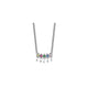 14k White Gold 5 Genuine Birthstone Mother's Necklace