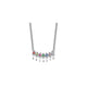 14k White Gold 7 Birthstone Mother's Necklace Mounting
