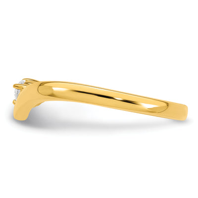 14K 1 Birthstone with Diamond Mother's Ring Semi-mount