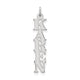 10k White Gold Name Plate Charm
