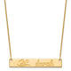 14K Yellow Gold Medium Customized Bar Necklace