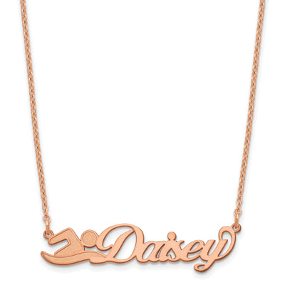 Customized Nameplate Necklace - SS/Rose Plated