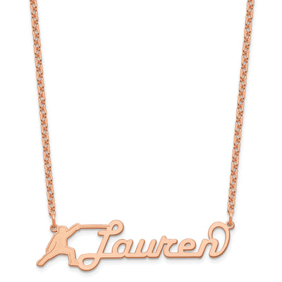 Customized Nameplate Necklace - SS/Rose Plated