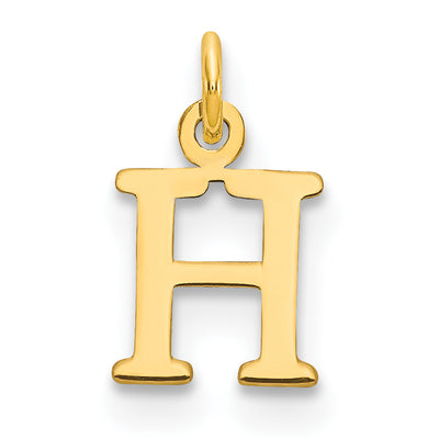 14ky Cutout Letter Initial Pendant (Small)