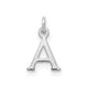 14K White Gold Cutout Initial Pendant