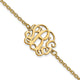 Sterling Silver/Rhodium-plated Monogram Bracelet
