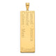 14K Yellow Gold 5 Name Family Pendant