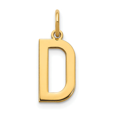 14ky Letter Initial Pendant, 15.15 x 7.5mm