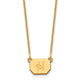 14K Yellow Gold Initial Octagon Necklace