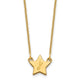 14K Yellow Gold Initial Star Necklace