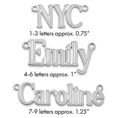 10K Yellow Gold Etched Name Plate