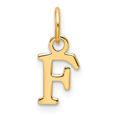 14ky Cutout Letter Initial Pendant (Large)