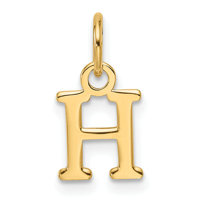 14ky Cutout Letter Initial Pendant (Large)