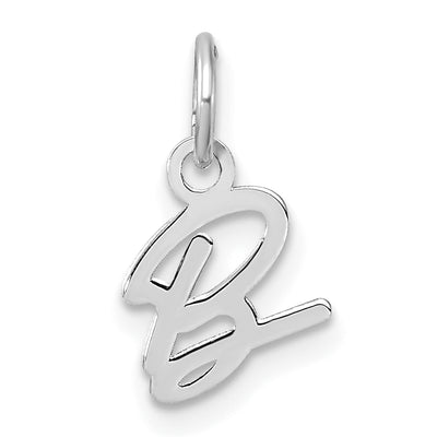 14K White Gold Uppercase Letter Initial Charm