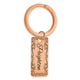 Sterling Silver/Rose-plated Two Sided Personalized Key Chain