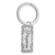 Sterling Silver/Rhodium-plated Two Sided Personalized Key Chain