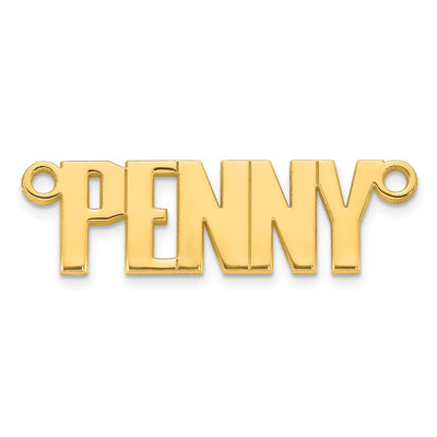 Atlantico Font Custom Name Plate Necklace