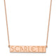 14k Rose Gold 7-9 Letter Name Bar Necklace