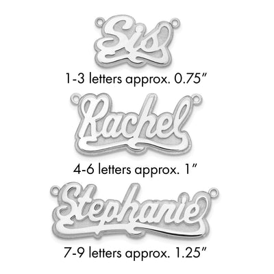 10K Yellow Gold 3D Polished Name Plate