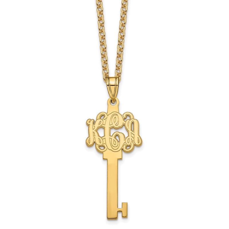 Sterling silver monogram necklace