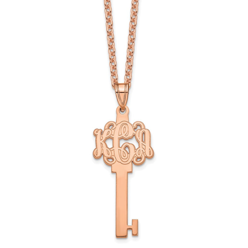 Sterling silver monogram necklace