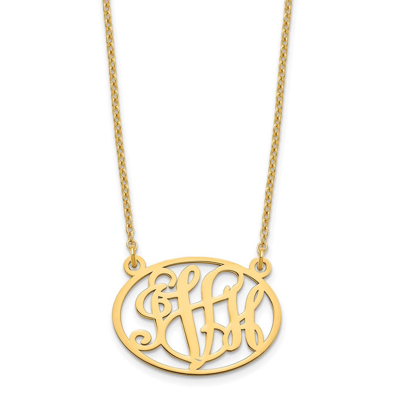 Sterling silver monogram necklace