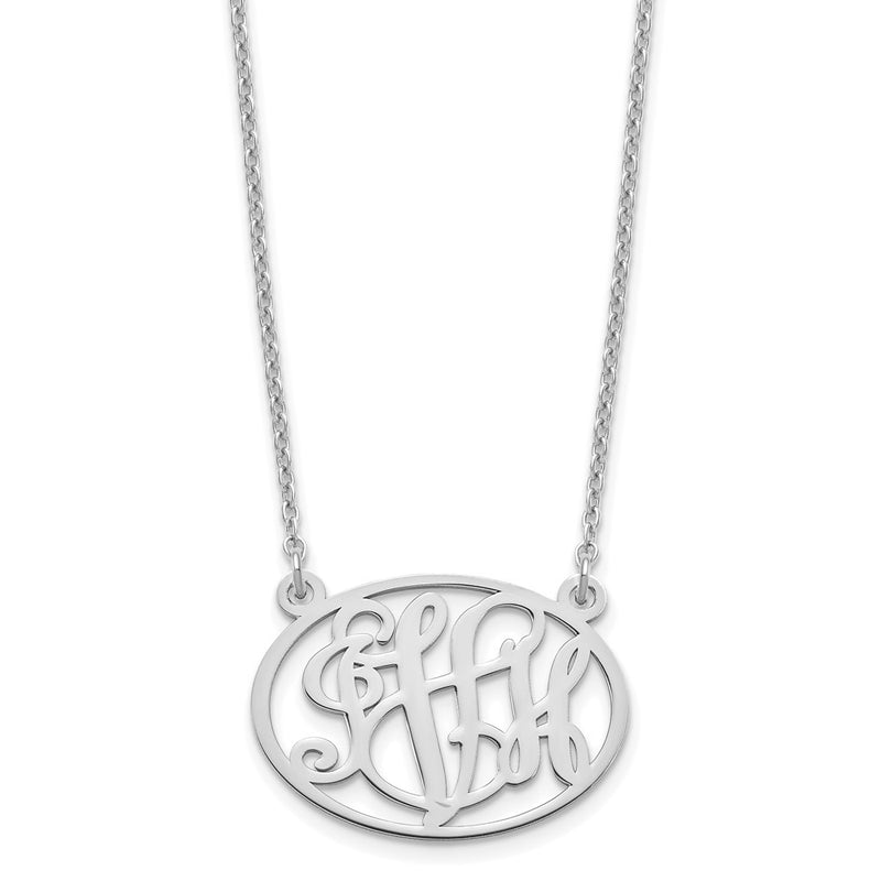 Sterling silver monogram necklace