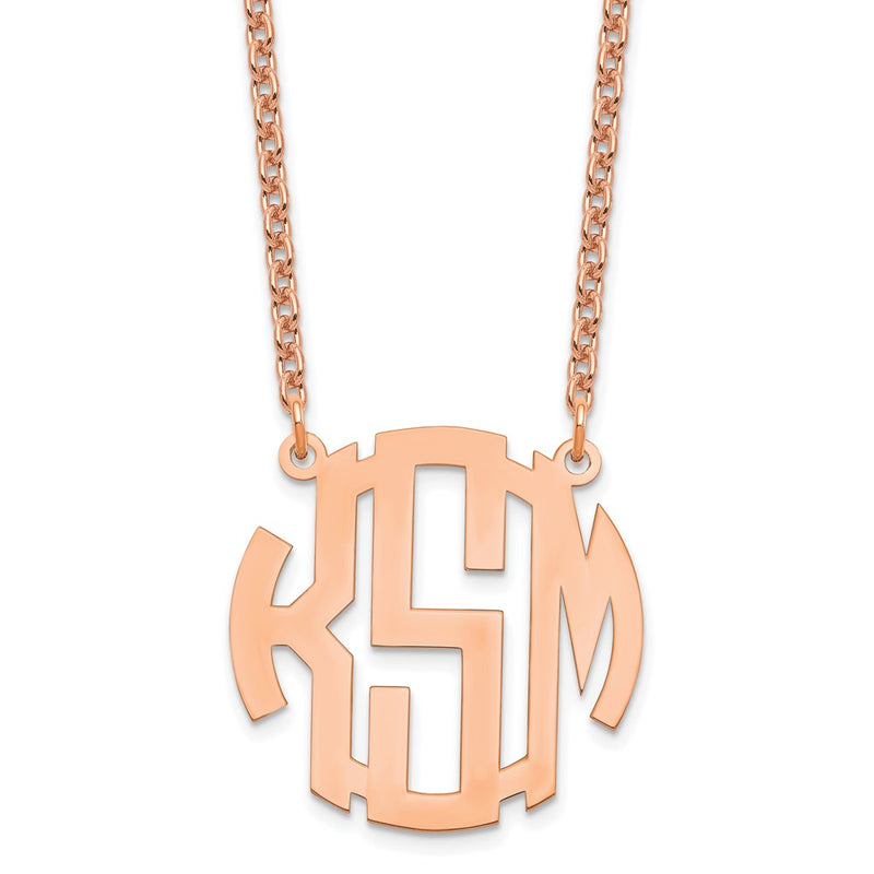 Sterling silver monogram necklace