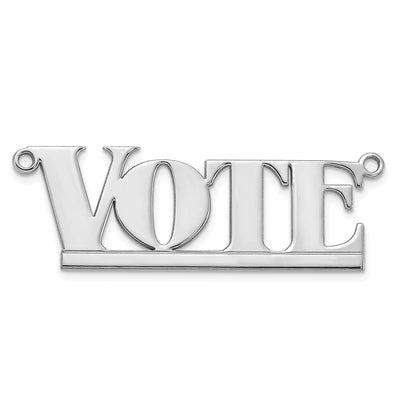 10K White Gold Underlined Name Plate