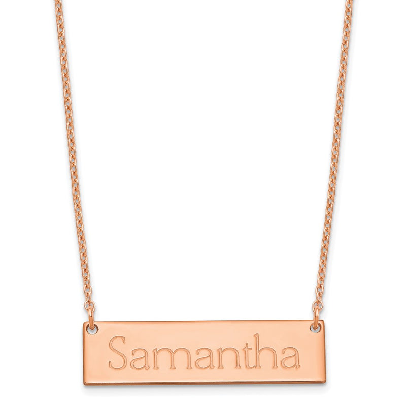 Sterling silver name necklace