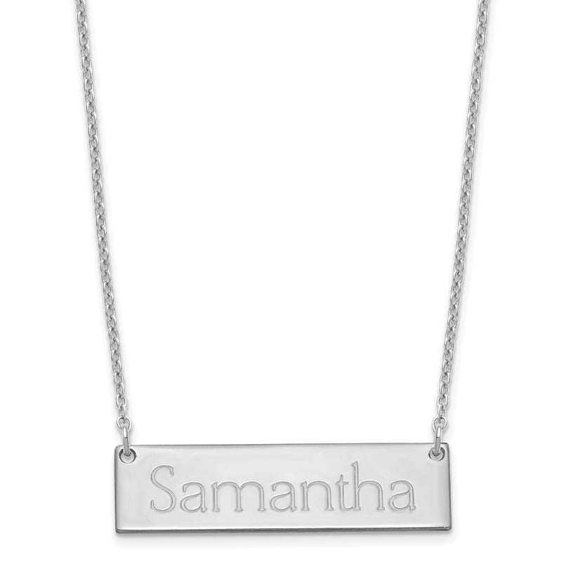 Sterling silver name necklace