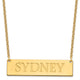 Sterling Silver/Gold-plated Large Name Bar Necklace