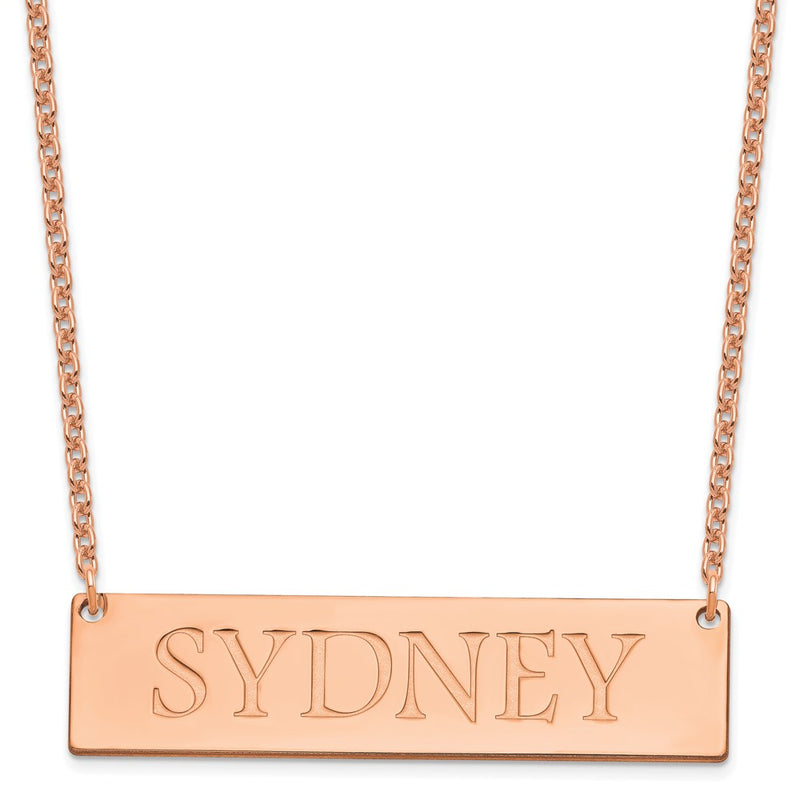 Sterling silver name necklace