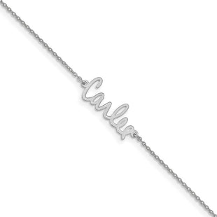 10k White Gold Bracelets Style 10XNA730W - Classique Jewelry Inc.