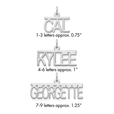 Sterling Silver/Gold-plated Top Br Name Plate