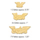 Sterling Silver/Gold-plated Etched Hearts Name Plate